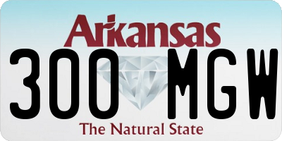 AR license plate 300MGW