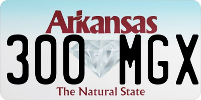 AR license plate 300MGX