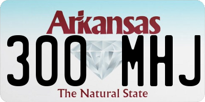 AR license plate 300MHJ