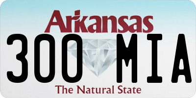 AR license plate 300MIA