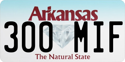 AR license plate 300MIF