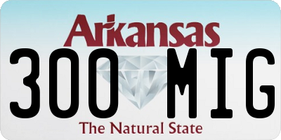 AR license plate 300MIG
