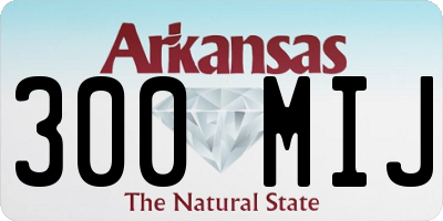 AR license plate 300MIJ