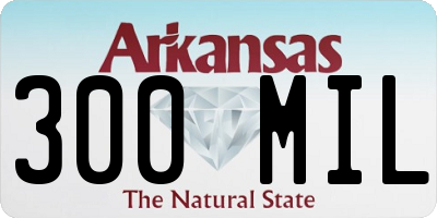 AR license plate 300MIL