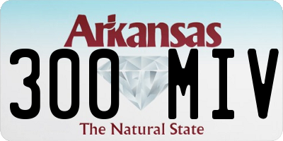 AR license plate 300MIV