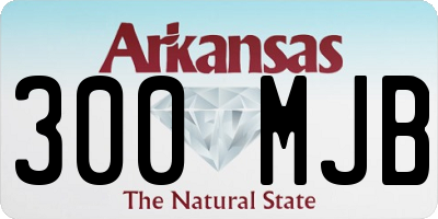 AR license plate 300MJB