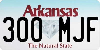 AR license plate 300MJF