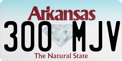 AR license plate 300MJV