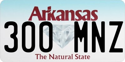 AR license plate 300MNZ