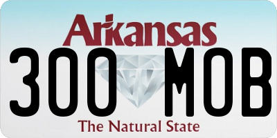 AR license plate 300MOB