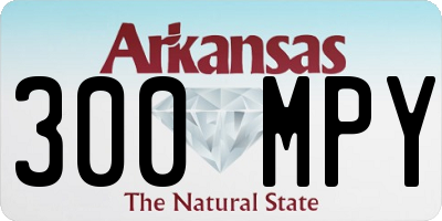 AR license plate 300MPY