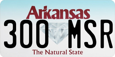 AR license plate 300MSR