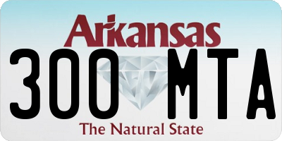 AR license plate 300MTA
