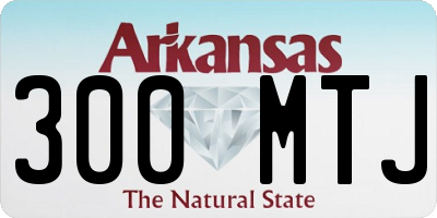 AR license plate 300MTJ