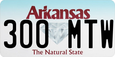 AR license plate 300MTW
