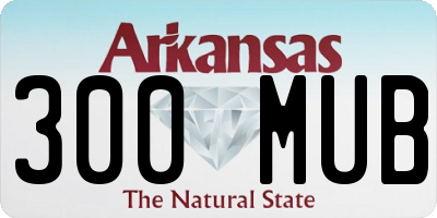 AR license plate 300MUB