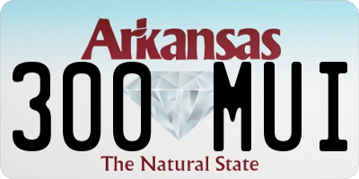 AR license plate 300MUI