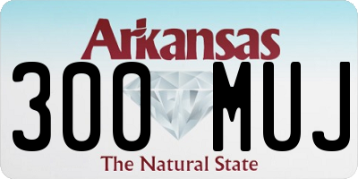 AR license plate 300MUJ