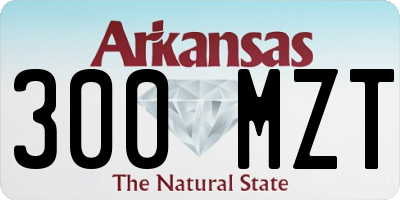 AR license plate 300MZT