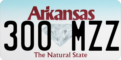 AR license plate 300MZZ