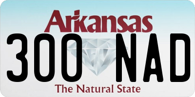 AR license plate 300NAD