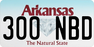 AR license plate 300NBD