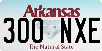 AR license plate 300NXE