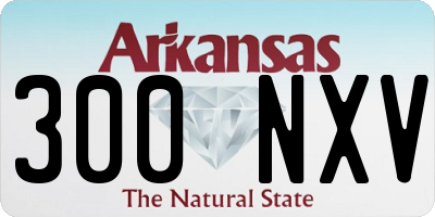 AR license plate 300NXV
