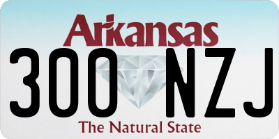 AR license plate 300NZJ