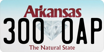 AR license plate 300OAP