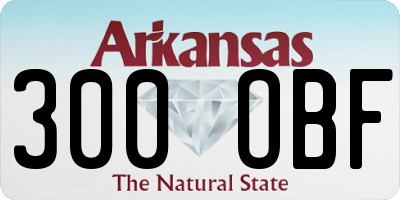 AR license plate 300OBF