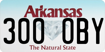 AR license plate 300OBY
