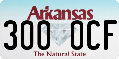 AR license plate 300OCF