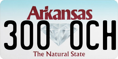 AR license plate 300OCH