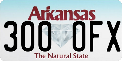 AR license plate 300OFX