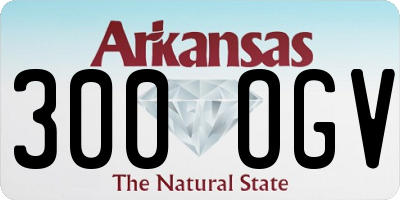 AR license plate 300OGV