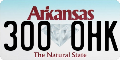 AR license plate 300OHK