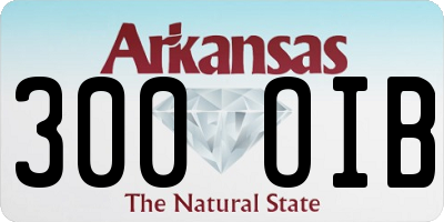 AR license plate 300OIB