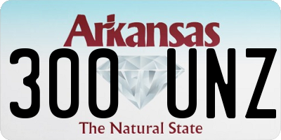 AR license plate 300UNZ