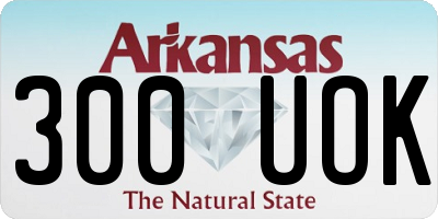 AR license plate 300UOK