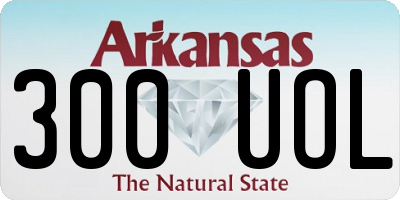 AR license plate 300UOL