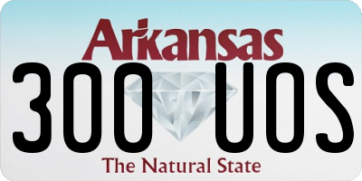 AR license plate 300UOS