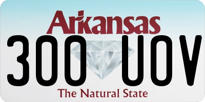 AR license plate 300UOV