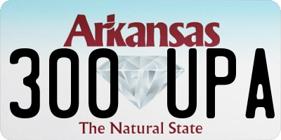 AR license plate 300UPA