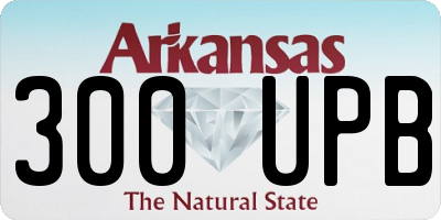 AR license plate 300UPB