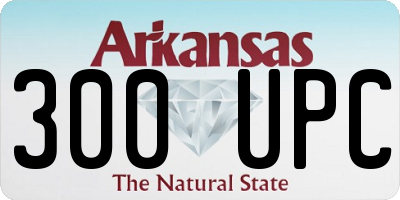 AR license plate 300UPC