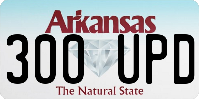 AR license plate 300UPD