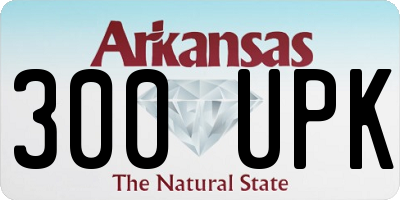 AR license plate 300UPK