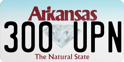 AR license plate 300UPN