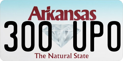 AR license plate 300UPO
